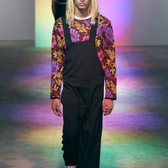 BNWT SS22 COMME DES GARCONS HOMME PLUS FLORAL SWEATER S - Picture 12 of 12